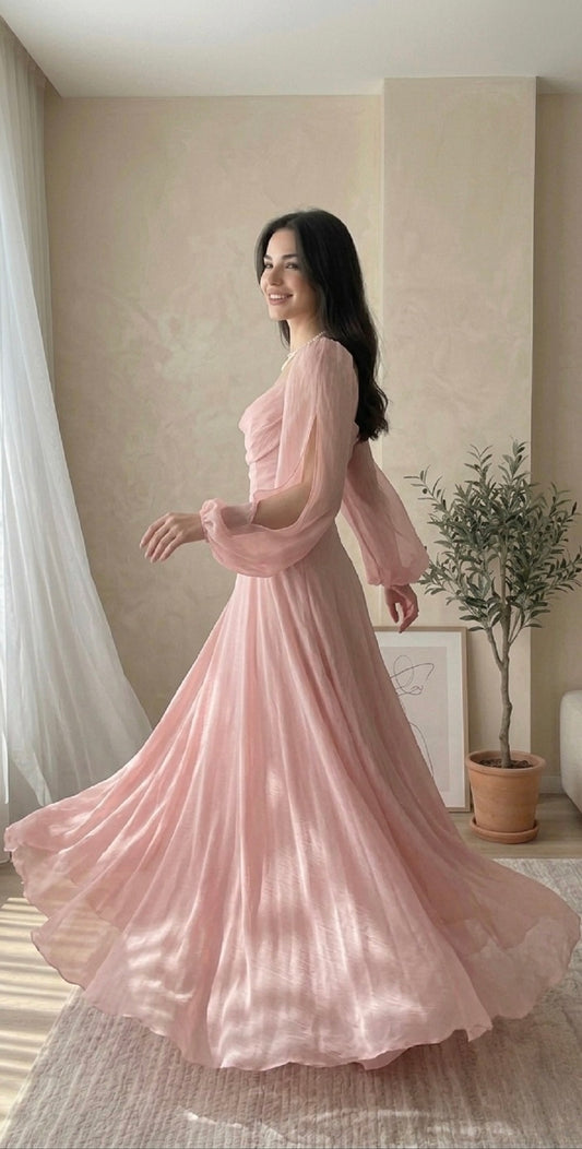 Soft Petal Gown