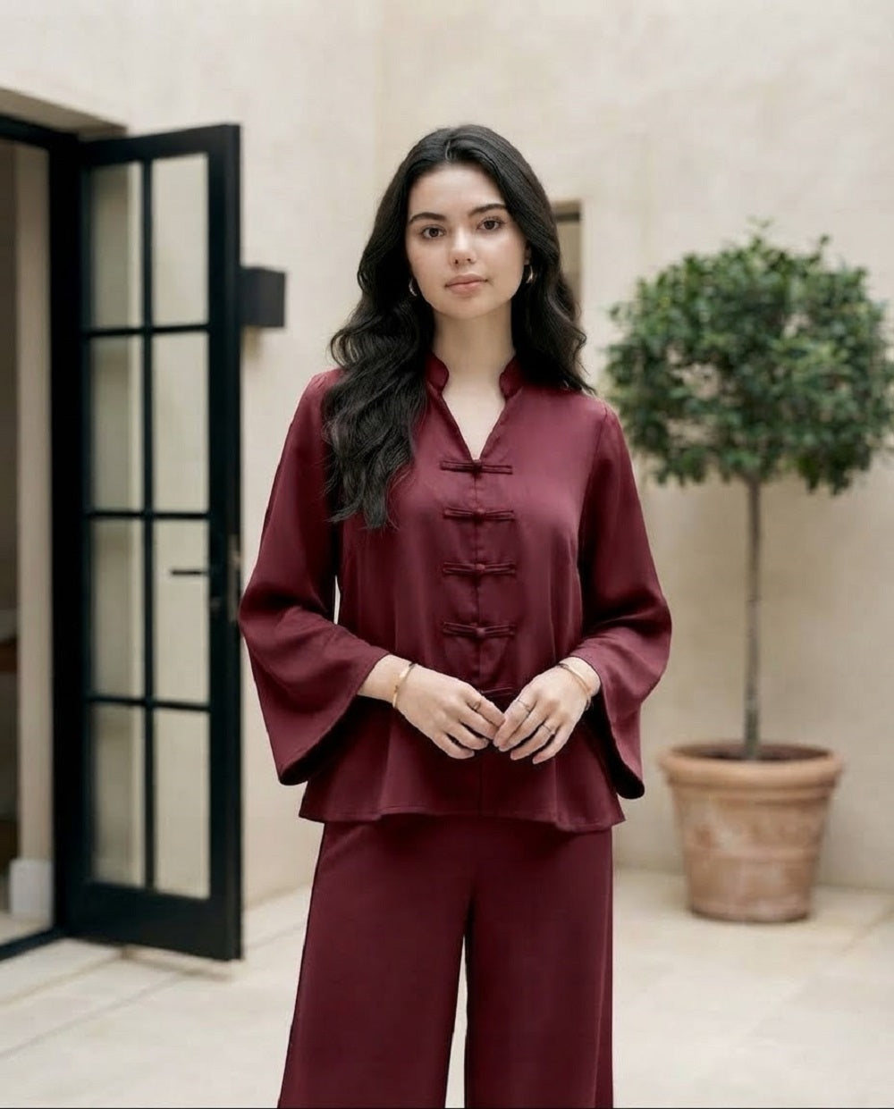 Mandarin Co-Ord Set