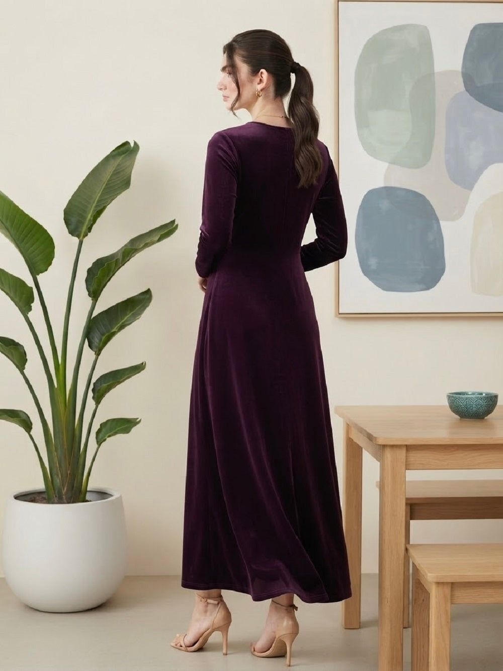 Velvet Bloom Gown
