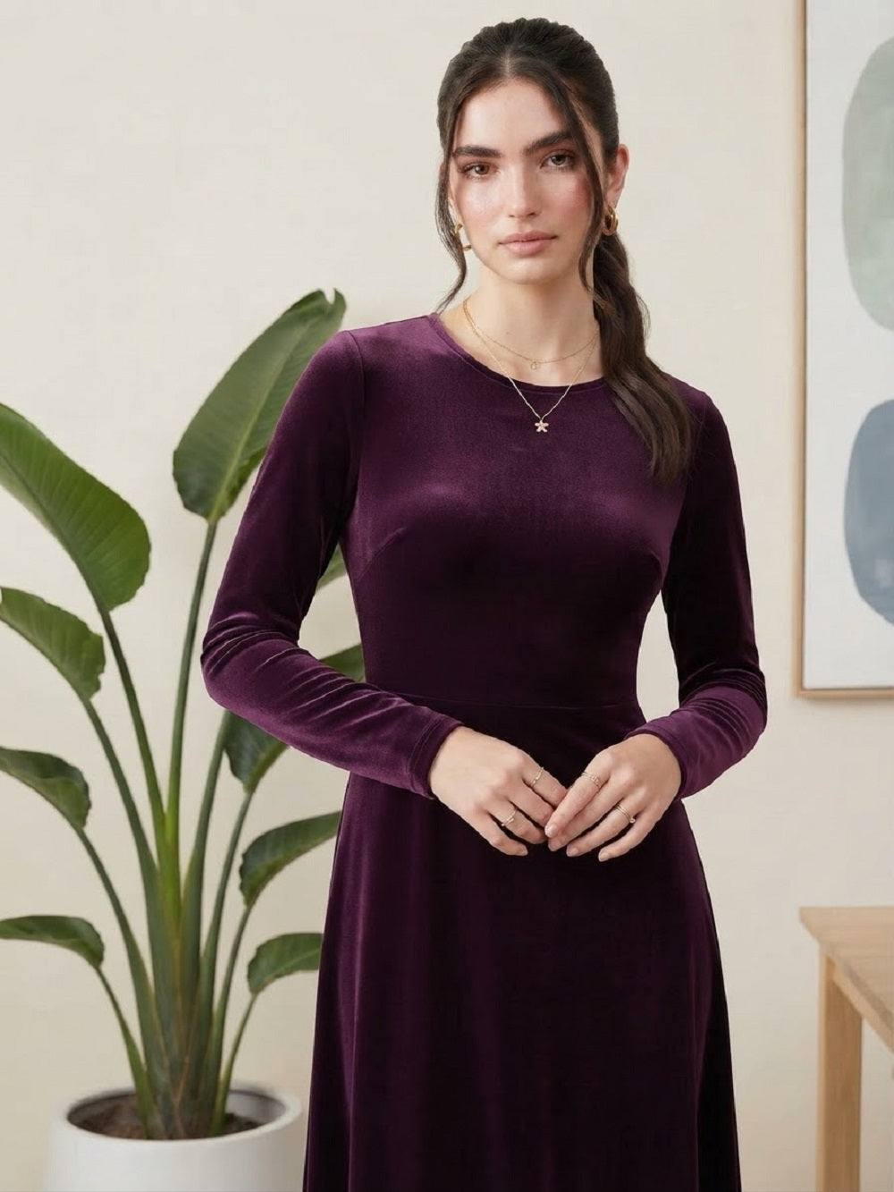 Velvet Bloom Gown