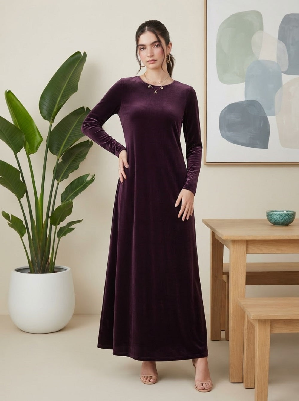 Velvet Bloom Gown