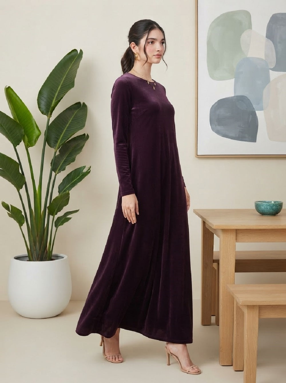 Velvet Bloom Gown