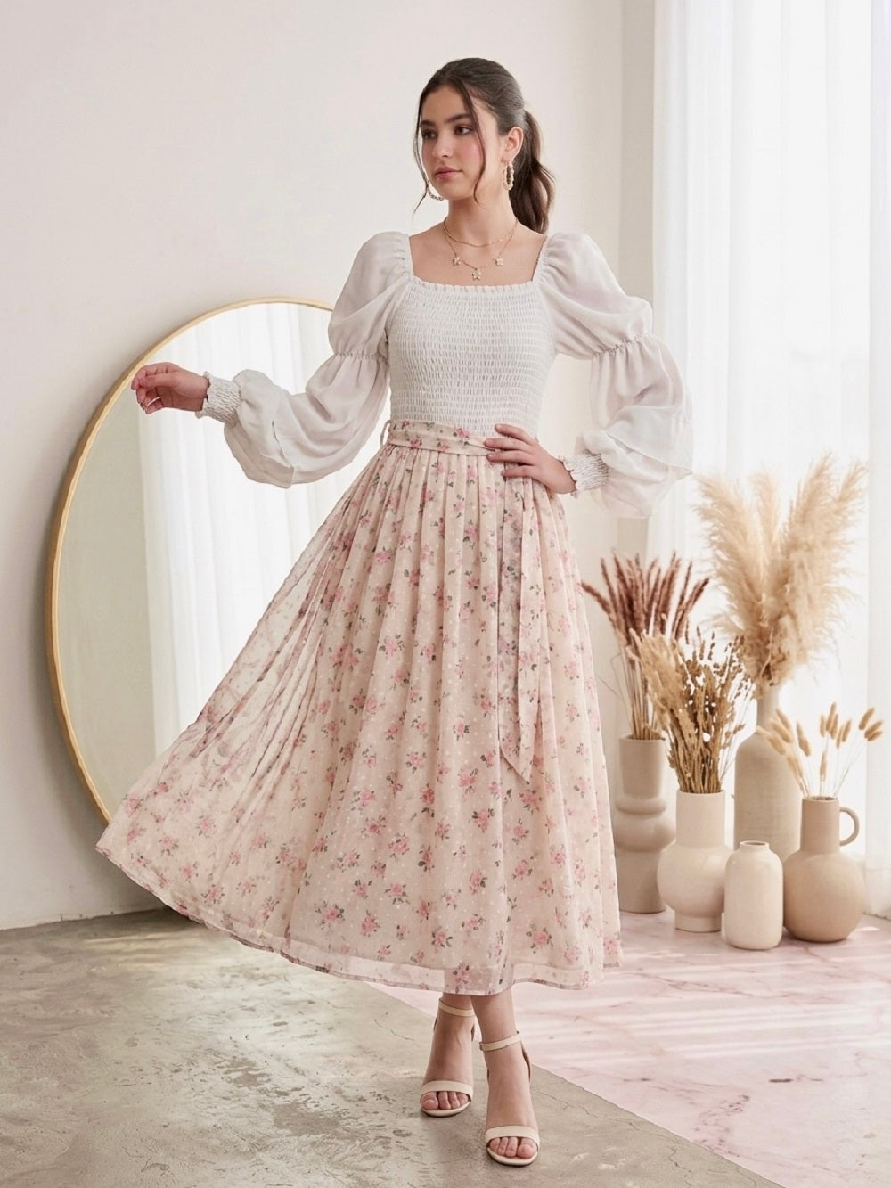 Camille Floral Dress