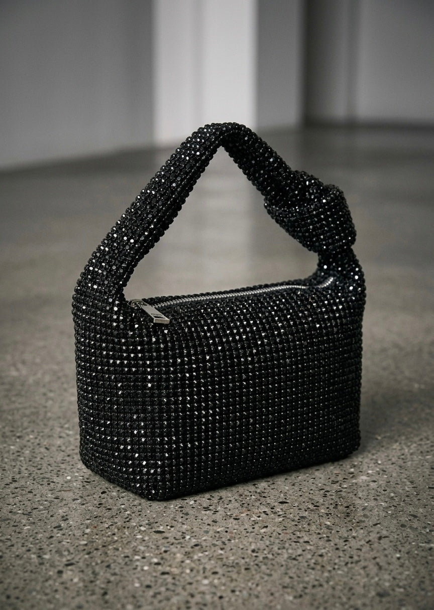 Crystal Rhinestone Knotted Bag