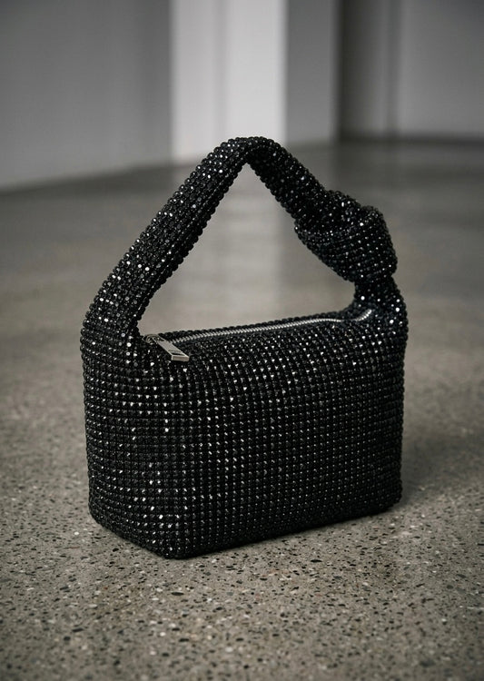 Crystal Rhinestone Knotted Bag