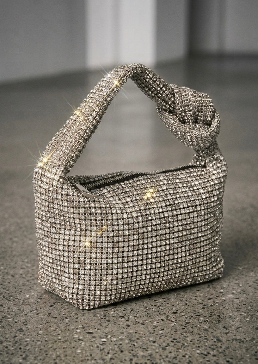 Crystal Rhinestone Knotted Bag