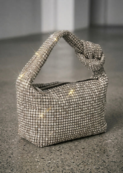 Crystal Rhinestone Knotted Bag